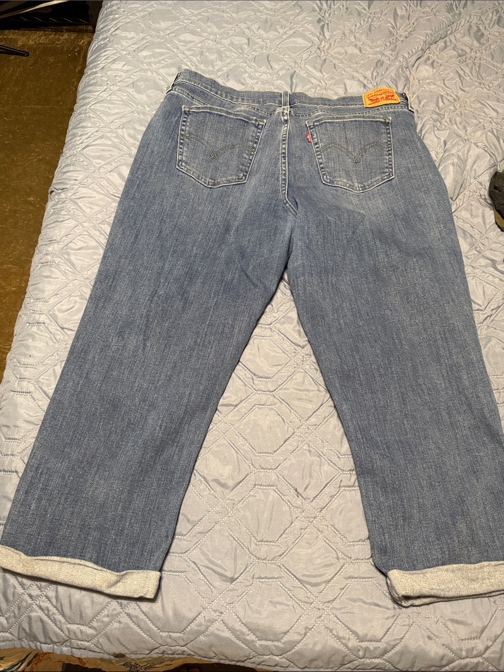 Blue Women's Straight-Leg capris - Picture 2 of 2